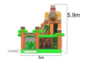 Chateau jungle dinosaure